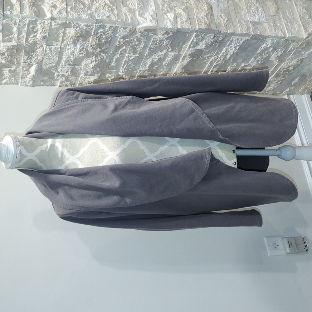 Mono B grey open cardigan with pockets